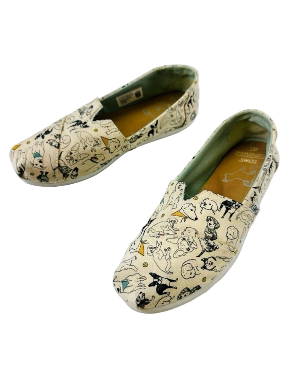 Toms Dog Lovers canvas shoes Size 7 Casual
